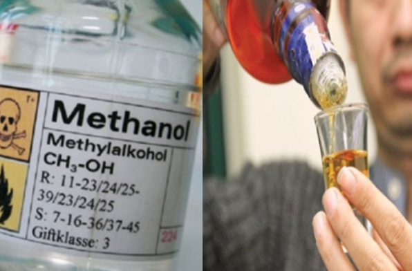 Nhìn mờ cả 2 mắt do ngộ độc methanol trong rượu