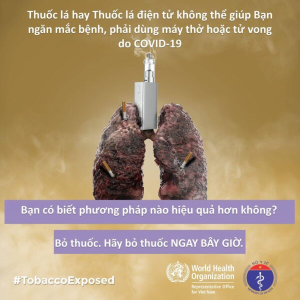 Bỏ thuốc lá ngay hôm nay để giảm nguy cơ mắc COVID-19